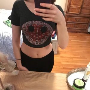 Smiley crop top